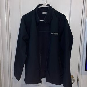 Men’s Columbia Softshell Jacket Black Size Medium